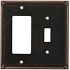 image:imageCosmas 44072SN Satin Nickel Single ToggleGFI Decora Rocker Combo Wall Switch Plate Switchplate CoverOil Rubbed Bronze