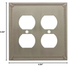 image:imageCosmas 44072SN Satin Nickel Single ToggleGFI Decora Rocker Combo Wall Switch Plate Switchplate CoverSatin Nickel