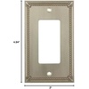 image:imageCosmas 44072SN Satin Nickel Single ToggleGFI Decora Rocker Combo Wall Switch Plate Switchplate CoverSatin Nickel