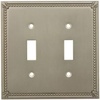 image:imageCosmas 44072SN Satin Nickel Single ToggleGFI Decora Rocker Combo Wall Switch Plate Switchplate CoverSatin Nickel