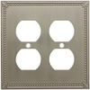 image:imageCosmas 44072SN Satin Nickel Single ToggleGFI Decora Rocker Combo Wall Switch Plate Switchplate CoverSatin Nickel