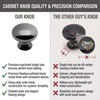 image:imageCosmas 4950BN Black Nickel Cabinet Hardware Round Mushroom Knob  114 Diameter
