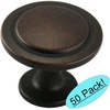 image:imageCosmas 50 Pack 5560ORB Oil Rubbed Bronze Cabinet Knobs 114 in 32 mm Diameter  Modern Kitchen amp Bathroom Drawer Hardware Screws Included