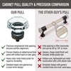 image:imageCosmas 5268ORBC Oil Rubbed Bronze Cabinet Hardware Knob with Clear Glass  1516 Diameter  20 Pack10 Pack