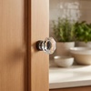 image:imageCosmas 5268ORBC Oil Rubbed Bronze Cabinet Hardware Knob with Clear Glass  1516 Diameter  20 Pack10 Pack