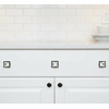 image:imageCosmas 5883ORBC Oil Rubbed Bronze Cabinet Hardware Square Knob with Clear Glass  114 Square