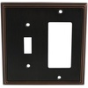 image:imageCosmas 65027ORB Oil Rubbed Bronze Single ToggleGFI Decora Rocker Combo Wall Switch Plate Switchplate CoverOil Rubbed Bronze