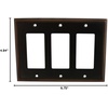 image:imageCosmas 65027ORB Oil Rubbed Bronze Single ToggleGFI Decora Rocker Combo Wall Switch Plate Switchplate CoverOil Rubbed Bronze
