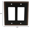 image:imageCosmas 65027ORB Oil Rubbed Bronze Single ToggleGFI Decora Rocker Combo Wall Switch Plate Switchplate CoverOil Rubbed Bronze