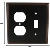 image:imageCosmas 65027ORB Oil Rubbed Bronze Single ToggleGFI Decora Rocker Combo Wall Switch Plate Switchplate CoverOil Rubbed Bronze