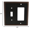 image:imageCosmas 65027ORB Oil Rubbed Bronze Single ToggleGFI Decora Rocker Combo Wall Switch Plate Switchplate CoverOil Rubbed Bronze