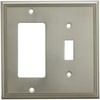 image:imageCosmas 65027ORB Oil Rubbed Bronze Single ToggleGFI Decora Rocker Combo Wall Switch Plate Switchplate CoverSatin Nickel
