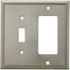 image:imageCosmas 65027ORB Oil Rubbed Bronze Single ToggleGFI Decora Rocker Combo Wall Switch Plate Switchplate CoverSatin Nickel