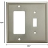image:imageCosmas 65027ORB Oil Rubbed Bronze Single ToggleGFI Decora Rocker Combo Wall Switch Plate Switchplate CoverSatin Nickel