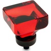 image:image5 Pack  Cosmas 6377ORBR Oil Rubbed Bronze Cabinet Hardware Square Knob with Red Glass  138 Square