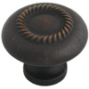 image:imageCosmas 10 Pack 228ORB Oil Rubbed Bronze Rope Cabinet Hardware Knob  114 Inch Diameter