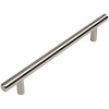 image:imageCosmas 10 Pack 305160SN Satin Nickel Cabinet Hardware Euro Style Bar Handle Pull  6516 160mm Hole Centers 81116 Overall Length