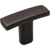 image:imageCosmas 2363ORB Oil Rubbed Bronze Subtle Arch Cabinet Hardware Knob 1716 Overall Length