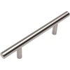 image:imageCosmas 25 Pack 40425SN Satin Nickel Solid Steel Construction 38 Inch Slim Line Euro Style Cabinet Hardware Bar Pull  212 Inch 64mm Hole Centers