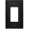 image:imageCosmas 25000FB Flat Black Single GFIDecora Rocker Wall Switch Plate Switchplate Cover