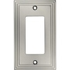 image:imageCosmas 25000SN Satin Nickel Single GFIDecora Rocker Wall Switch Plate Switchplate Cover