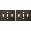 image:imageCosmas 25037ORB Oil Rubbed Bronze Triple Toggle Switchplate Wall Switch Plate CoverTriple Toggle Switch Pack of 2