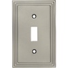 image:imageCosmas 25053SN Satin Nickel Single Toggle Switch Plate Switchplate Cover