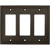 image:imageCosmas 25084ORB Oil Rubbed Bronze Triple GFIDecora Rocker Wall Switch Plate Switchplate CoverTriple GFI