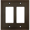 image:imageCosmas 25090ORB Oil Rubbed Bronze Double GFIDecora Rocker Wall Switch Plate Switchplate Cover