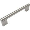 image:imageCosmas 377128SN Satin Nickel Cabinet Hardware Contemporary Style Bar Handle Pull  5 Inch 128mm Hole Centers 578 Overall Length10 Pack