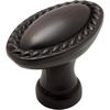 image:imageCosmas 4116ORB Oil Rubbed Bronze RopeScroll Cabinet Hardware Oval Oblong Knob
