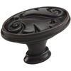 image:imageCosmas 4297ORB Oil Rubbed Bronze Floral Cabinet Hardware Oval Oblong Knob