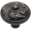 image:imageCosmas 5 Pack 10559ORB Oil Rubbed Bronze Round Floral Cabinet Knob Hardware  114 Inch Diameter