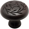 image:imageCosmas 5 Pack 464ORB Oil Rubbed Bronze Leaf Design Cabinet Knob  Decorative Round Knob 114 Inch  Zinc Kitchen Drawer Dresser Furniture Hardware