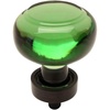 image:imageCosmas 6355ORBEM Oil Rubbed Bronze Cabinet Hardware Round Knob with Emerald Green Glass  138 Diameter