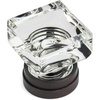 image:imageCosmas 6578ORBC Oil Rubbed Bronze Cabinet Hardware Square Knob with Clear Glass  114 Square