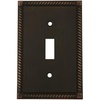 image:imageCosmas 88544ORB Oil Rubbed Bronze Single Toggle Switch Plate Switchplate CoverOil Rubbed Bronze