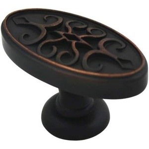 image:image25 Pack  Cosmas 9133ORB Oil Rubbed Bronze Cabinet Hardware Oval Knob  134 Length