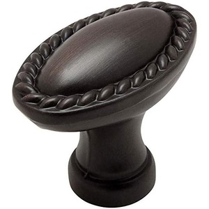 image:imageCosmas 25 Pack 4116ORB Oil Rubbed Bronze RopeScroll Cabinet Hardware Oval Oblong Knob
