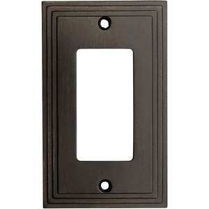 image:imageCosmas 25000ORB Oil Rubbed Bronze Single GFIDecora Rocker Wall Switch Plate Switchplate Cover
