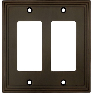 image:imageCosmas 25090ORB Oil Rubbed Bronze Double GFIDecora Rocker Wall Switch Plate Switchplate Cover