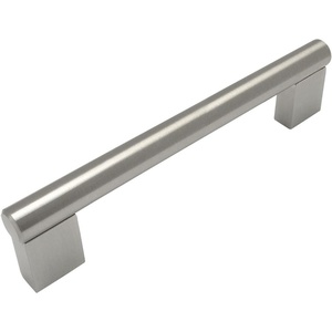 image:imageCosmas 377128SN Satin Nickel Cabinet Hardware Contemporary Style Bar Handle Pull  5 Inch 128mm Hole Centers 578 Overall Length1 Pack