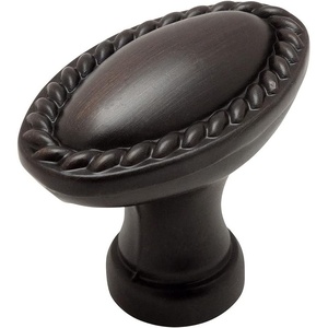 image:imageCosmas 4116ORB Oil Rubbed Bronze RopeScroll Cabinet Hardware Oval Oblong Knob