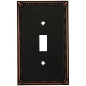 image:imageCosmas 44072SN Satin Nickel Single ToggleGFI Decora Rocker Combo Wall Switch Plate Switchplate CoverOilRubbed Bronze
