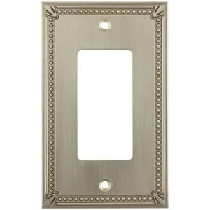 image:imageCosmas 44072SN Satin Nickel Single ToggleGFI Decora Rocker Combo Wall Switch Plate Switchplate CoverSatin Nickel