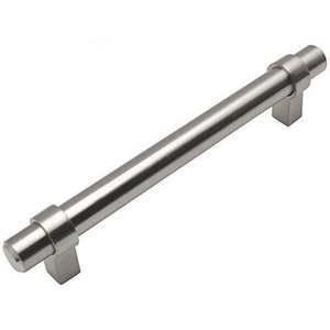 image:imageCosmas 5 Pack 161160SN Satin Nickel Euro Style Cabinet Bar Handle Pull  6516 Hole Centers