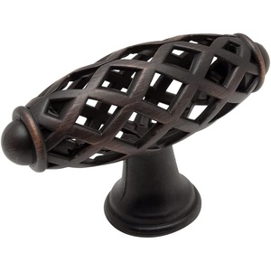 image:imageCosmas 5 Pack 1749ORB Oil Rubbed Bronze Cabinet Hardware Birdcage Knob