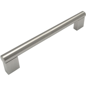 image:imageCosmas 5 Pack 377160SN Satin Nickel Cabinet Hardware Contemporary Style Bar Handle Pull  6516 Inch 160mm Hole Centers 7316 Overall Length