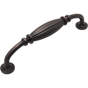 image:imageCosmas 5 Pack 7120ORB Oil Rubbed Bronze Country Style Cabinet Hardware Ribbed Handle Pull  5 Inch 128mm Hole Centers