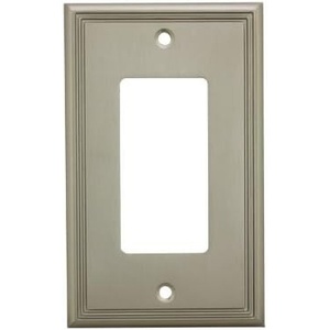 image:imageCosmas 65027ORB Oil Rubbed Bronze Single ToggleGFI Decora Rocker Combo Wall Switch Plate Switchplate CoverSatin Nickel